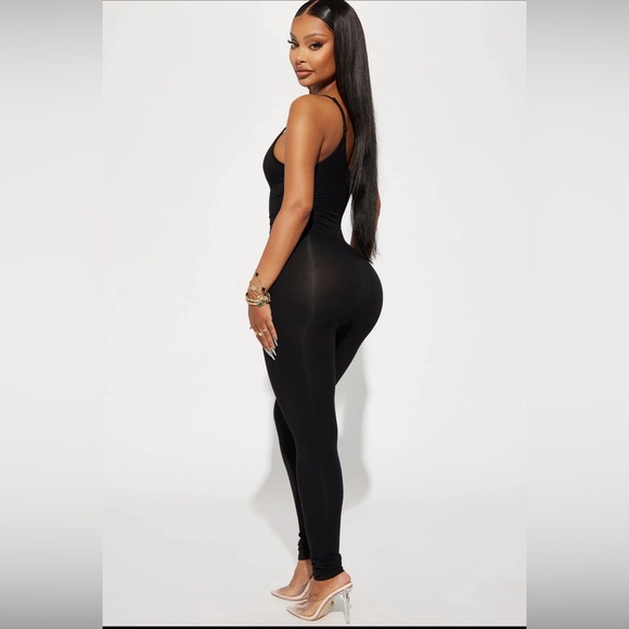 NWOT FASHION NOVA JUMPSUIT -Black (S) - Picture 3 of 5